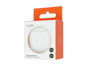 Чехол силиконовый для AirPods (белый) (VIXION) Чехол силиконовый для AirPods (белый) (VIXION)