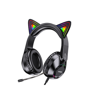 Игровые наушники KAKUSIGA KSC-850 Cat черные Игровые наушники KAKUSIGA KSC-850 Cat черные