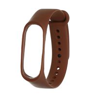 Силиконовый ремешок для Xiaomi Mi Band 5/6/7 (коричневый)*