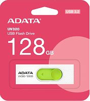 Носитель информации 128Gb, USB3.2 A-DATA UV320 (AUV320-128G-RWHGN) белый/зеленый