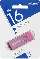 Носитель информации 16Gb, USB2.0 Smartbuy Twist Pink (SB016GB2TWP)