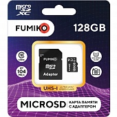 Носитель информации Transflash(MicroSDHC) 128Gb FUMIKO с адаптером C10 UHS-I !!!