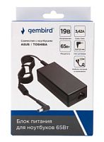 Блок питания для ноутбука Asus, Toshiba 19V 3,42А (5,5х2,5) 65W (NPA-AC19) Gembird
