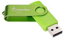 Носитель информации 8Gb, USB 2.0 Smartbuy Twist Green (SB008GB2TWAG)