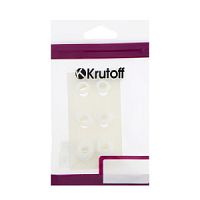 Комплект амбушюр Krutoff для наушников (3 пары, размер S, M, L) белые
