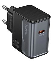 СЗУ HOCO CS72A, Star speed, 1 Type-C, 30Вт, PD, QC, FCP, AFC, цвет: чёрный