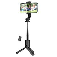 Монопод для селфи HOCO, K17, Figure, bluetooth, штатив, трипод, с пультом управления, цвет: чёрный
