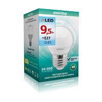 Лампа светодиодная Шарик (G45) 9.5Вт E27 4000K SmartBuy (SBL-G45-9_5-40K-E27)