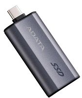 Внешний твердотельный накопитель 0500,0 Gb SSD A-DATA SC750 (SC750-500G-CCBK), USB 3.2 Gen 2x2, Type-C, серый