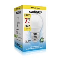 Лампа светодиодная Шарик (G45) 7Вт E27 3000K SmartBuy (SBL-G45-07-30K-E27)