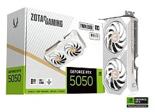 Видеоадаптер 8Gb PCI-E GeForce RTX5050 ZOTAC Twin Edge OC White Edition 8 ГБ (ZT-B50500Q-10M)