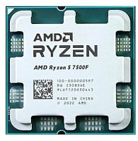 Процессор AMD AM5 Ryzen 5 7500F OEM (Raphael, 5nm, C6/T12, Base 3,70GHz, Turbo 5,00GHz, without graphics, L3 32Mb, TDP 65W, SAM5)