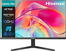 Монитор 23,8" HISENSE 24N3G-PRO, IPS матрица, разрешение 1920x1080, 100Гц, яркость 250 кд/м2, время отклика 5 мс
