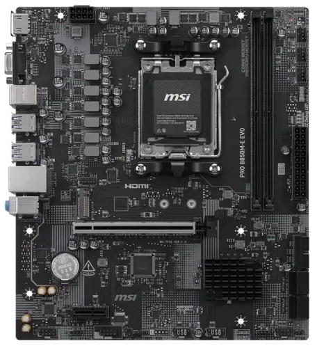 Материнская плата MSI PRO B850M-E EVO, AM5 Материнская плата MSI PRO B850M-E EVO, AM5
