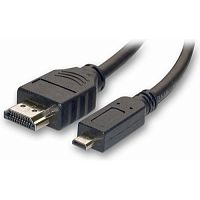 Кабель microHDMI D (M) - HDMI A (M), V1.4, 1.8 м, в пакете Dialog HC-A1218 (CV-0318 black)