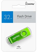 Носитель информации 32Gb, USB2.0 SmartBuy Twist Green (SB032GB2TWAG)