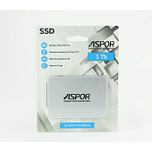   1000,0 Gb SSD Aspor (SM2259XT2), TLC R/W 520/450MB/s, TBW 480, Metal case SATA-II