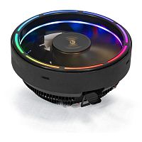 Кулер ExeGate Dark Magic EE126A-RGB (Al, черное покрытие, LGA775/1150/1151/1155/1156/1200/AM2/AM2+/AM3/AM3+/AM4/FM1/FM2/754/939/940, TDP 100W, Fan 120