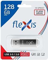 Носитель информации 128Gb, USB3.0 FLEXIS (FUB30128RBK-108) Черный