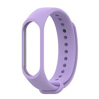 Силиконовый ремешок для Xiaomi Mi Band 5/6/7 (сиреневый)*