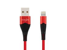 USB кабель для iPhone 8 pin 1.0м VIXION (K26i) (красный) (GS-00006389)